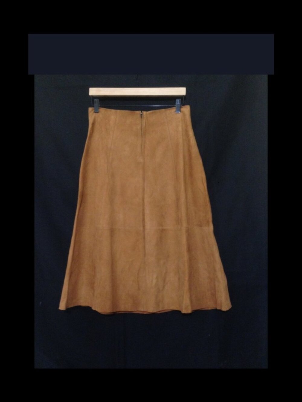 Madewell Seamed Suede Midi Circle Skirt Sample - Size 6 - NWT - Picture 4 of 9